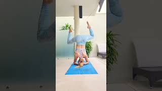 Lovely Headstand #Yoga #Yogashorts