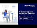 Editage Digital Editing Services: Affordable AI Editing and Proofreading Delivered in Minutes