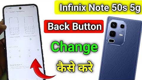 Infinix note 50s 5g back button setting/Infinix note 50s me back button kaise lagaye/navigation key