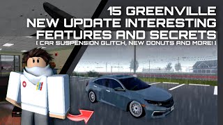 15 GREENVILLE NEW UPDATE INTERESTING FEATURES AND SECRETS! - IN CASE YOU MISSED | Gv | ROBLOX Wealth