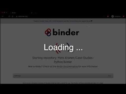 Case Studies in Python - introduction
