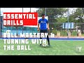 Futsal  soccer home training ball mastery  turning with the ball