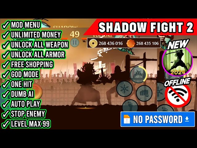 Shadow Fight 2 Mod Menu Apk V2.33.0 Terbaru God Mode Unlock All Freeze Enemy UPDATE 2024! class=