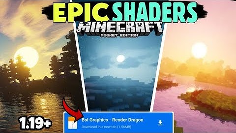 Best🔥Realistic Shader For Minecraft Pe 1.19|| Shaders For MCPE 1.19.73||