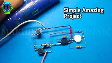 Push Button On Off Switch Circuit - New Electronics Project (2025)