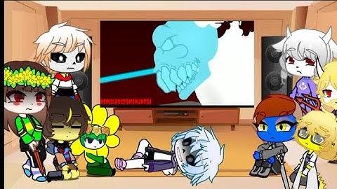 Undertale reacts to DoomSlayer vs Tricky (madness combat X doom / stick nodes)| Read DISCRIPTION|