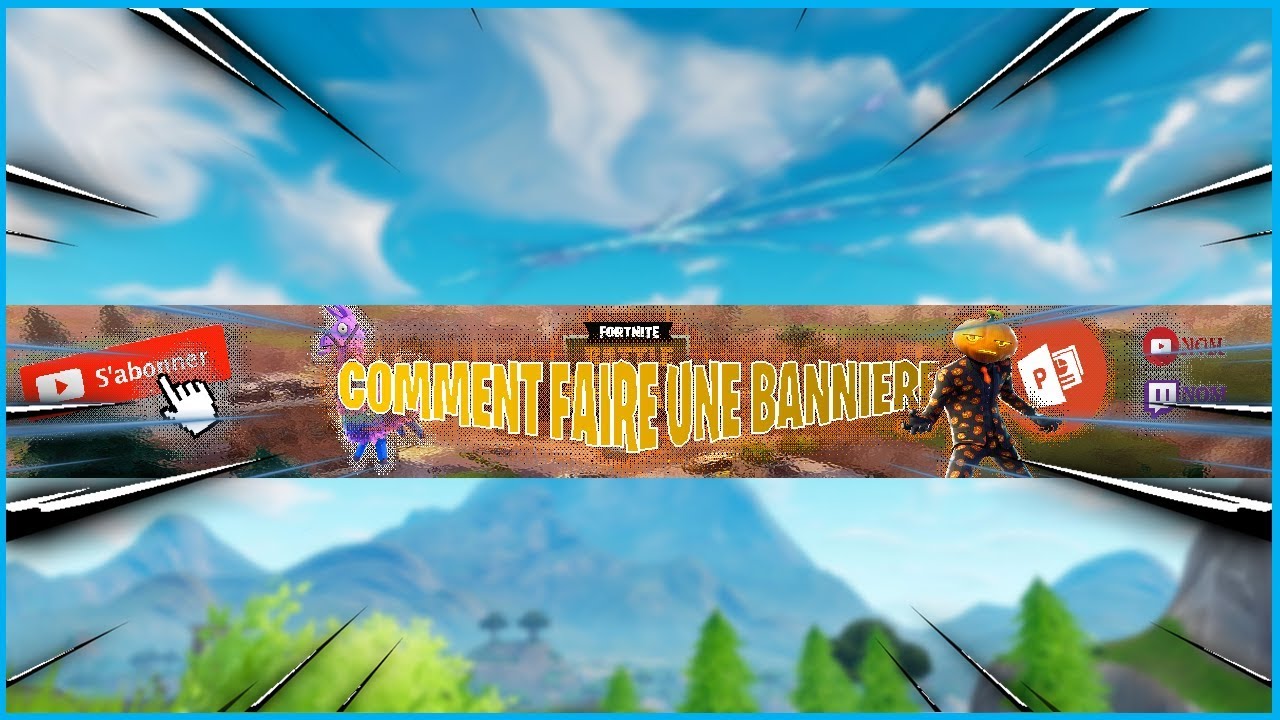 Bannière Youtube Fortnite 2048x1152 Sans Texte Banniere Youtube