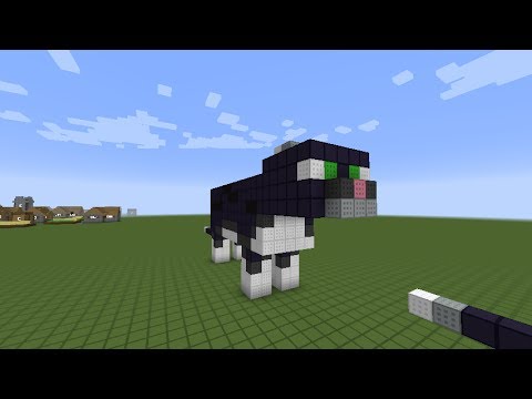 как построить черного кота в minecraft - YouTube