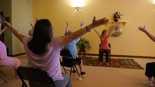 (1 Hr) Energizing Chair Yoga to Infuse Pep Into Your Day! With Sherry Zak Morris, CIAYT