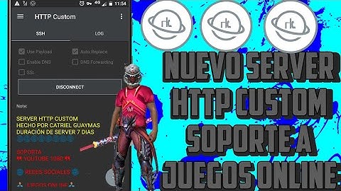 NUEVO SERVER HTTP CUSTOM SOPORTE A JUEGOS ONLINE 🕹️ FREE FIRE 🕹️ PIN BAJO