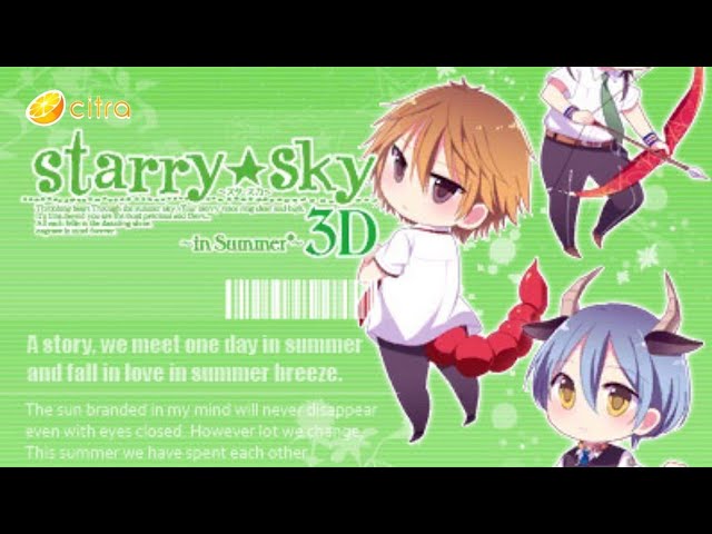 Starry Sky: In Summer 3D Gameplay Citra Emulator Android