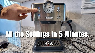 Delonghi Linea Classic EM450 - All the Settings in 5 Minutes