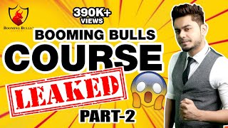 Booming Bulls Course Leaked || Part 2 || Anish Singh Thakur teaching his Live Class Batch Students