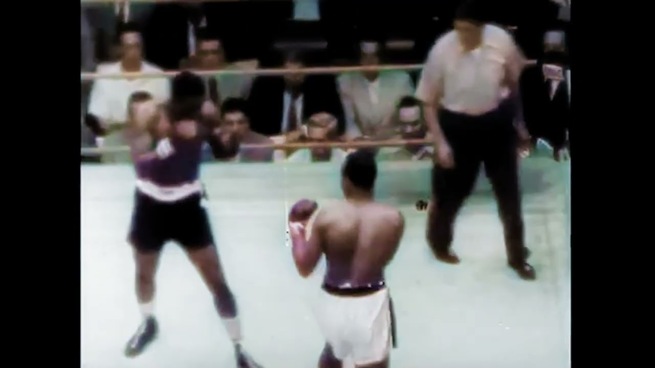 KNOCKOUT! Sonny Liston vs Wayne Bethea (6.8.1958) - Full Fight Best Quality Colorized