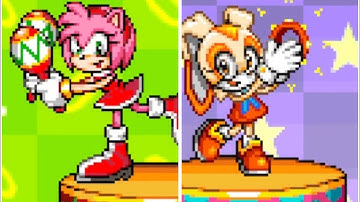 Amy & Cream’s Sound Test Animations in Sonic Advance ❤︎ ( Because Sonic Advance is THAT Good ) ~ :]