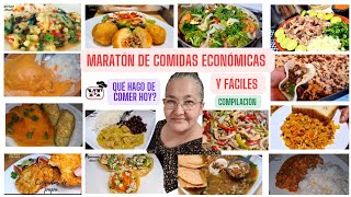 ✅MARATÓN DE COMIDAS ECONÓMICAS Y FÁCILES|20 RECETAS PARA MEDIO DÍA|COMPILACIÓN