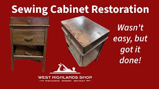 Sewing Cabinet a Beautiful Restoration
