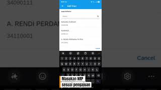 Tutorial Revisi Absen (CICO) melalui Aplikasi 1PAMA di Menu SAP Fiori screenshot 1