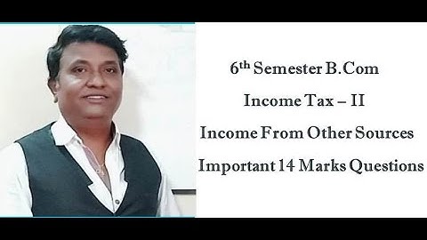 Income From Other Sources in Kannada - Revision Classes (By Srinath Sir)