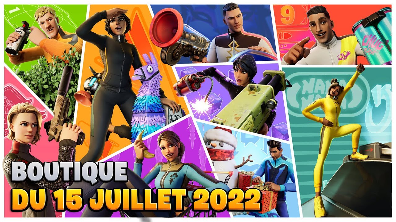 BOUTIQUE FORTNITE DU 15 JUILLET 2022 ! ITEM SHOP JULY 15 2022 ! SKINS NOSTALGIQUE DU CHAPITRE 1