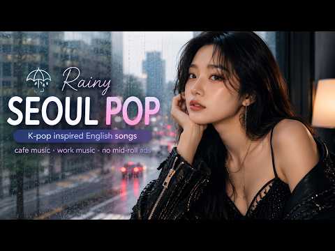Rainy Seoul Pop ☔ K-pop inspired English songs | cafe music, work music, no mid-roll ads