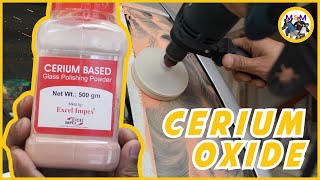 Using Cerium Oxide To Remove Scratches & Water Marks From Car Windshield - EFFECTIVE OR NOT?🤷 Resimi