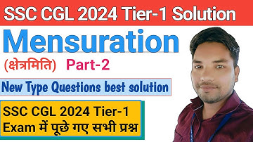 All Mensuration questions asked in SSC CGL 2024 pre exam solved by Nandan Kumar part 2 #nkmaths