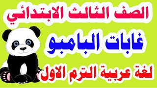 قصة غابات البامبو للصف الثالث الابتدائي لغة عربية الترم الاول المنهج الجديد حل تدريبات كتاب الوزارة