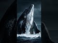 A giant whale saved the baby dolphin in the storm#shorts#giantanimalstories #giantwhale #babydolphin