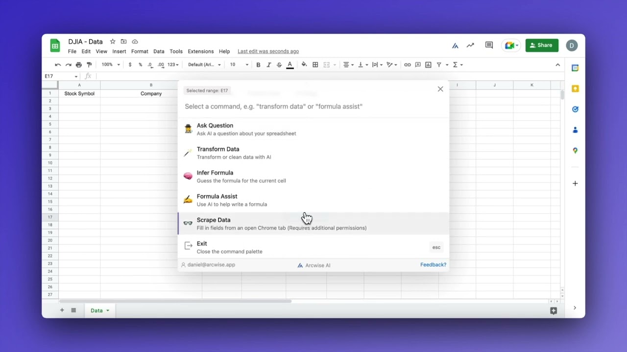 Web Scraping with Arcwise AI