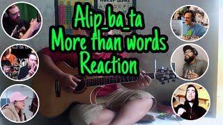 Reaction alip ba ta teks indo || more than words