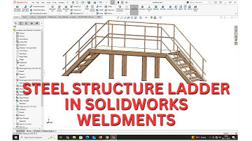 STALEN CONSTRUCTIE LADDER IN SOLIDWORKS LASSEN.