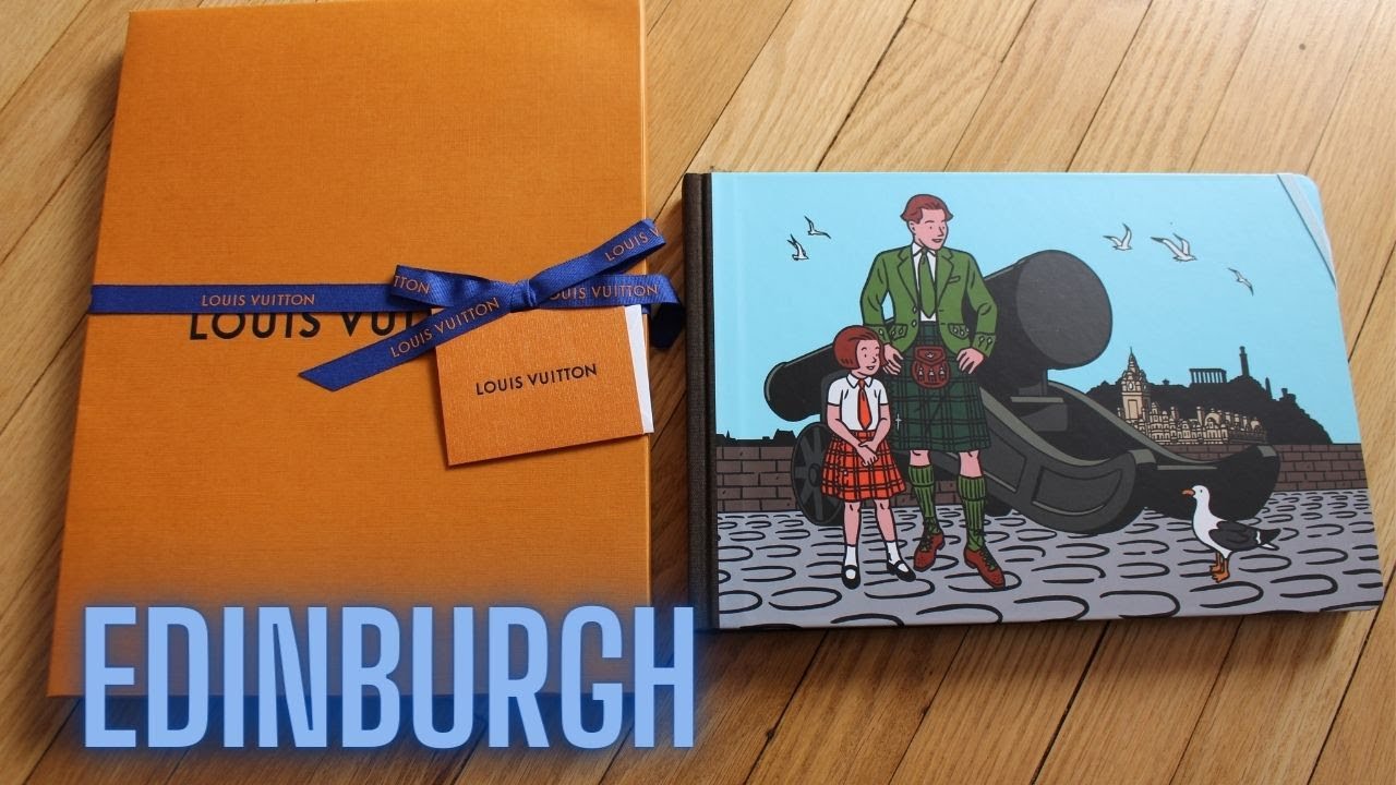 This Louis Vuitton travel book bought in Brazil about Edinburgh in