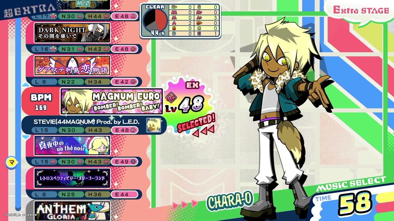 【ポップン】マグナムユーロ/BOMBER!BOMBER!BABY!(EX)Lv48/(H) Lv43/(N) Lv30/(L) Lv15