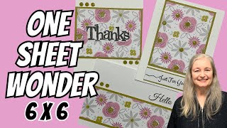 6x6 One Sheet Wonder Tutorial | Make Beautiful Handmade Cards Fast