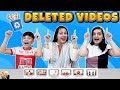 DELETED VIDEOS | Reacting To Our Old Videos | Aayu and Pihu Show