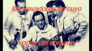 voces del corazon-los trovadores de cuyo chords