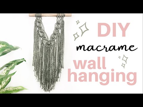 DIY Beginners Macrame Kit with all supplies needed and Instructional  step-by-step guide, Macrame Wall Hanging, Bohemian Wall Decor –  handmadebyuruba