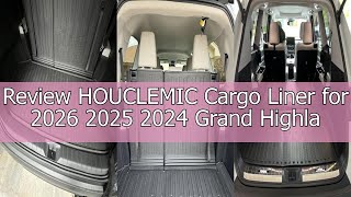 Review HOUCLEMIC Cargo Liner for 2026 2025 2024 Grand Highlander Accessories, Cargo Mat Seat Backres