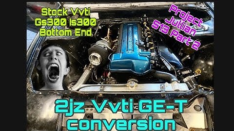 2jzge Vvti Is300 NA-T S13 conversion part 2 Jullian