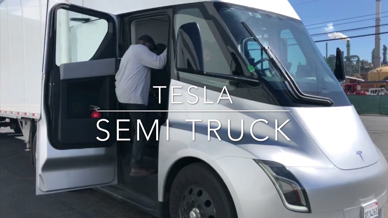 Tesla Semi Truck Outside And Inside