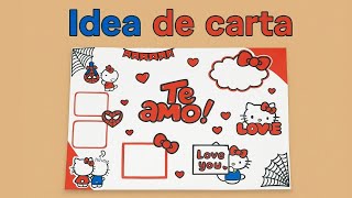 Carta personalizada de Spider-Man & Hello Kitty 💌 | Idea fácil y original
