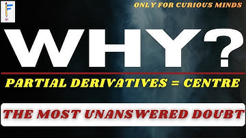 Why Partial Derivatives Magically Give the Centre of a Conic | Intersection Point of Pair of Lines