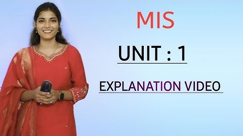 MIS || UNIT 1 EXPLANATION || MANAGEMENT INFORMATION SYSTEM || SEMESTER - 5 O.U || @shivanipallela
