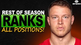Rest of Season Rankings Tier List (All Positions!) | 2025 Fantasy Football