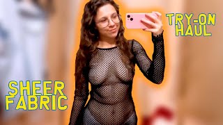 Try On Haul See-Through Clothes And Fully Transparent Women Lingerie Very Revealing