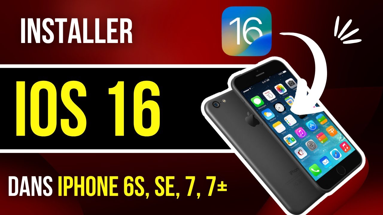 installer ios 16.6 sur iphone 7