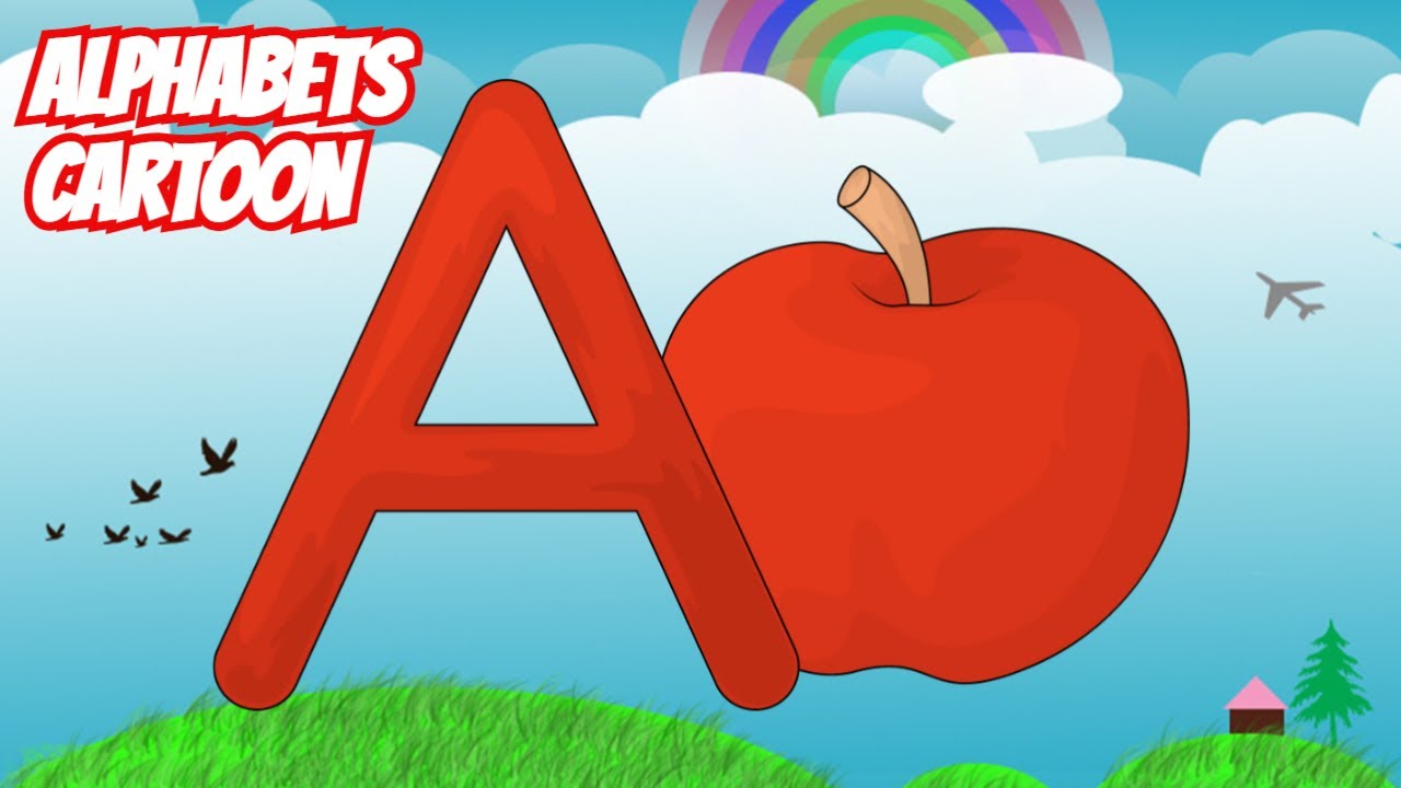 Alphabets with Cartoon Clips | ABC Songs | A for Apple, B for Ball | Kids Zone by Wishful TV!