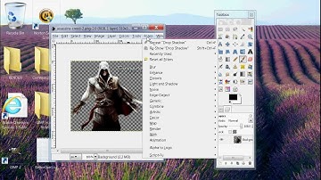 gimp 2.6 how to drop shadow image