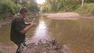 Simple Fishing for Giant Catfish, small creek!
